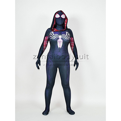 Gwenom Cosplay Costume Femme Symbiote Venom Spider Gwen Stacy Spiderman Superhero Suit