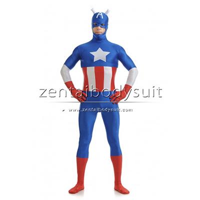 The Avengers Captain America Costume Spandex Superhero Suit