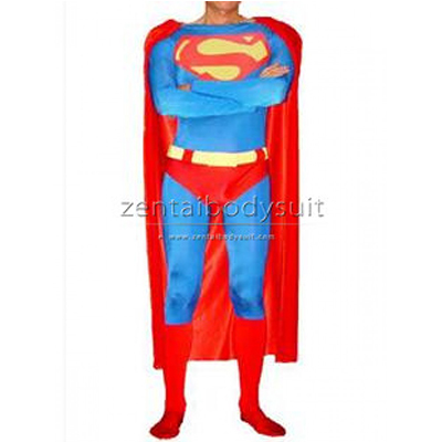 Classic Design Superman Costume Spandex Superhero Bodysuits