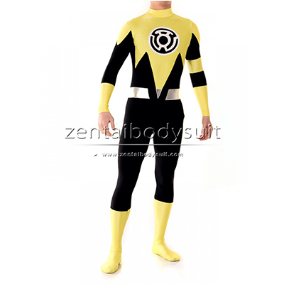 Custom Yellow Lantern Sinestro Corps Zentai Costume