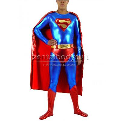 Superman Superhero Metallic Costume
