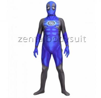 3D Print Blue Deadpool Lantern Corps Superhero Costume