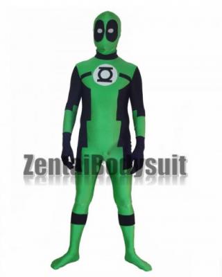 Green Lantern Deadpool Custom Superhero Costume